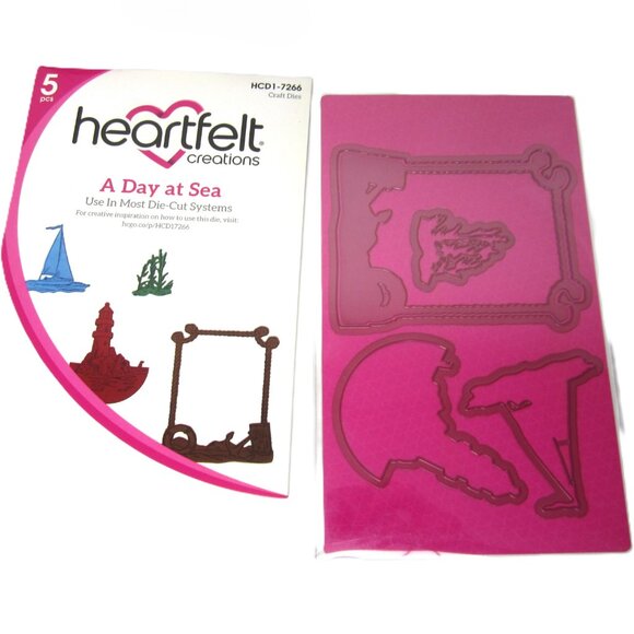 Heartfelt Creations A Day at Sea Craft Dies & Cling Stamps Ocean Lighthouse Rope - Picture 5 of 5